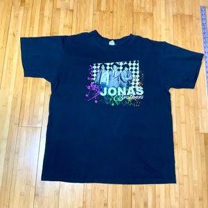 Jonas Brothers 2008 concert tour crewneck T-shirt